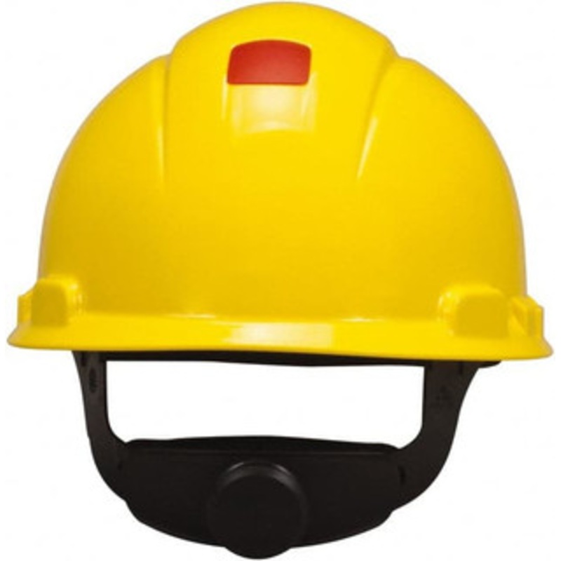 3M ANSI Type I Class E 4-Point Ratchet Hard Hat Size 6-1/2 to 8, Slotted, Yellow 7000128173 – 87655411