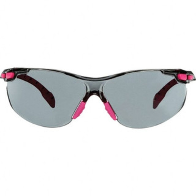 3M Gray Lenses, Frameless Safety Glasses Anti-Fog, Pink, Black Frame, Size Universal, Wrap Around 7100181054 – 31625742