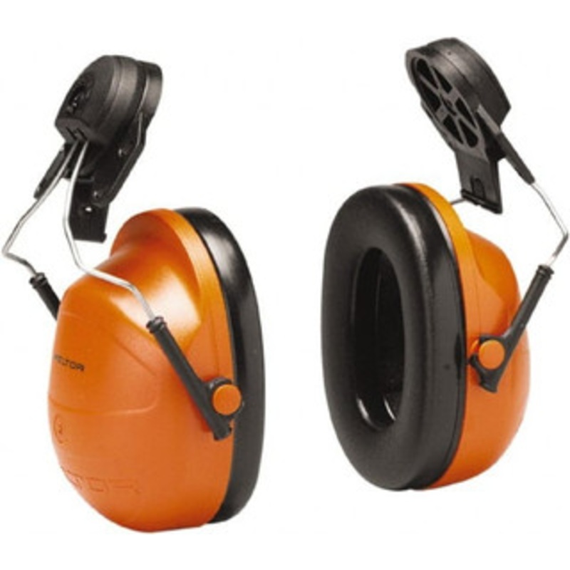 3M Hard Hat Cap Mounted Orange Foam Cushion Earmuffs 28 NRR Rating 7000141054 – 37652203