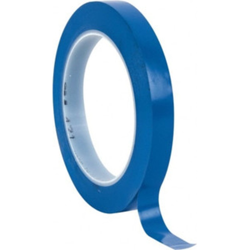 3M 1/2 x 108 ft. Vinyl Floor & Egress Tape 5.2 mil, Blue, Solid Color, General Traffic 7000047461 – 65368821