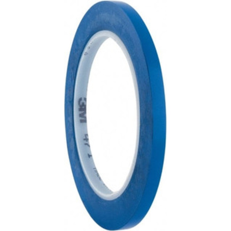 3M 1/4 x 108 ft. Vinyl Floor & Egress Tape 5.2 mil, Blue, Solid Color, General Traffic 7000048524 – 32779076