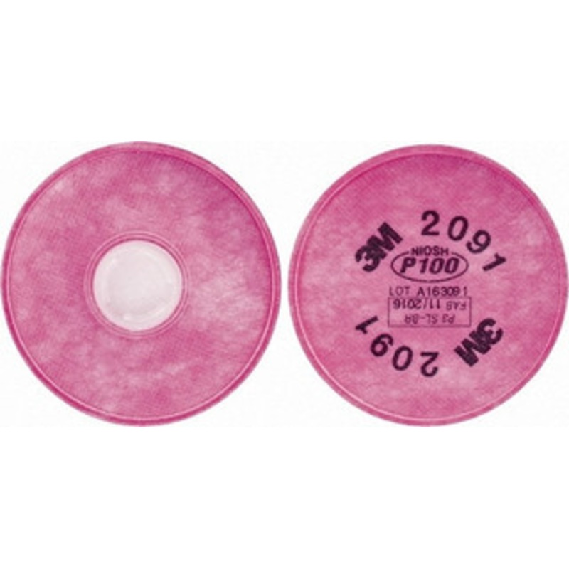 3M 2 Qty 1 Pack Magenta P100 Filter Protects Against Particulates, Series 2000 7000051991 – 00324533