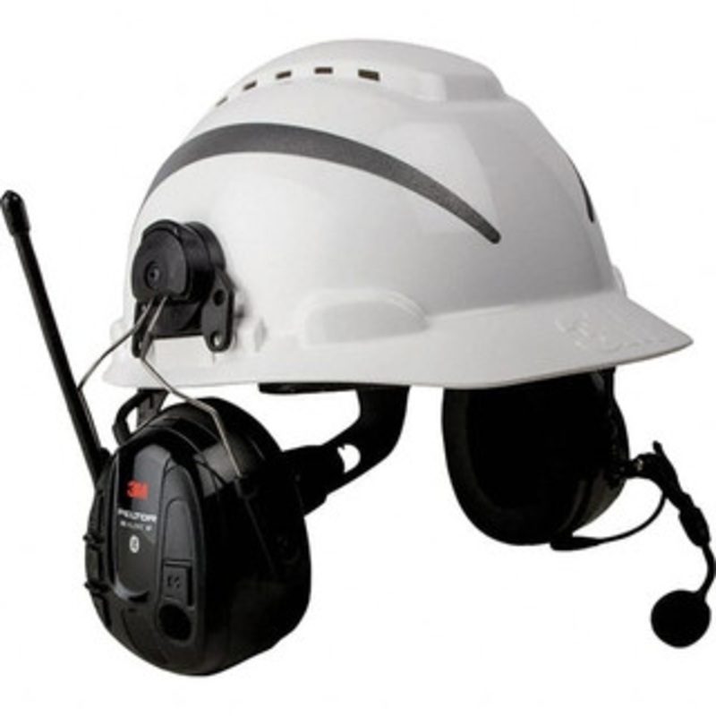 3M 24 dB Hard Hat Cap Mounted Communications Headset ANSI S3.19-1974 Specification, Black Cup 7100147152 – 31625924