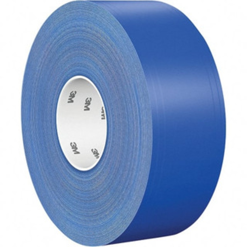 3M 3 x 108 ft. Vinyl Floor & Egress Tape 32 mil, Blue, Solid Color, Heavy/High Traffic 7010313484 – 94858792
