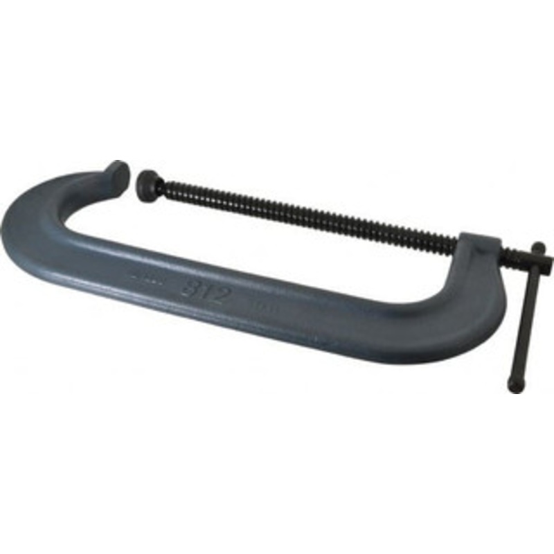 Wilton Regular-Duty 12 Max Opening, 3-7/8 Throat Depth, Forged Steel Standard C-Clamp 8,000 Lb Capacity, 1-1/8 Min Opening, Standard Throat Depth 14798 – 08104325