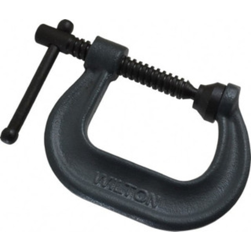 Wilton Regular-Duty 2-1/8 Max Opening, 2-1/4 Throat Depth, Forged Steel Standard C-Clamp 3,500 Lb Capacity, 0 Min Opening, Deep Throat 14214 – 78090024