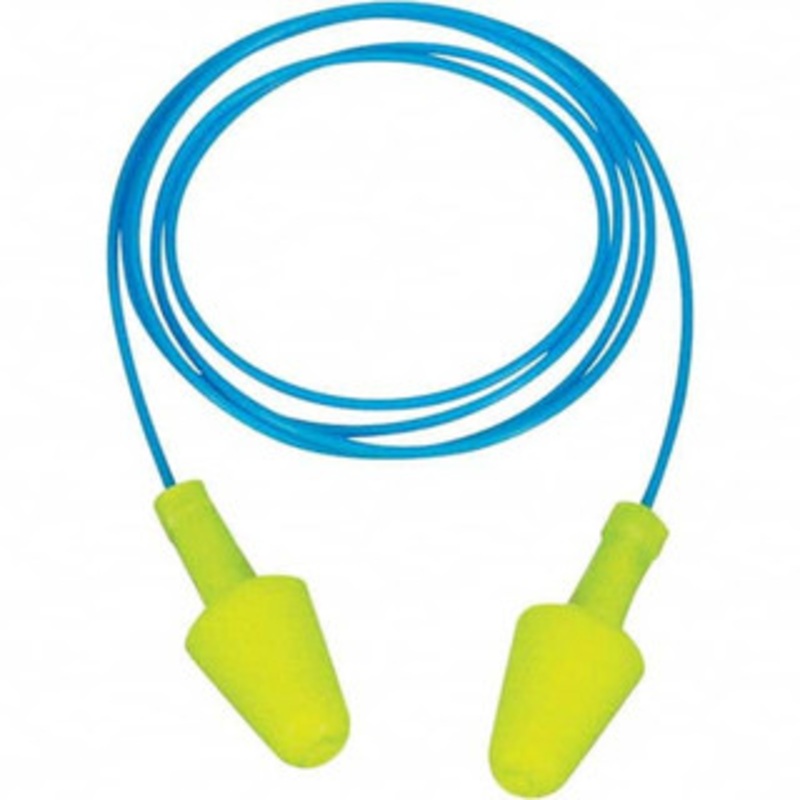 3M 1 400-Piece Disposable Corded 30 dB Cone Shaped Earplugs No Roll Insertion, Foam, Yellow 7100212746 – 96198379