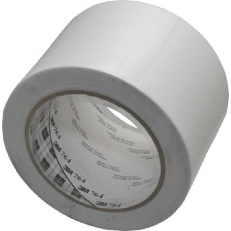 3M 3 x 108 ft. Vinyl Floor & Egress Tape 5 mil, White, Solid Color, General Traffic 7000123865 – 04582557