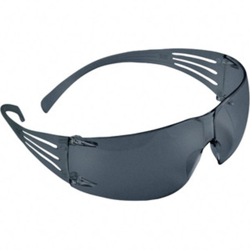3M Gray Lenses, Frameless Safety Glasses Anti-Fog, Scratch Resistant, Gray Frame, Size Universal, Wrap Around 7010342616 – 31625734