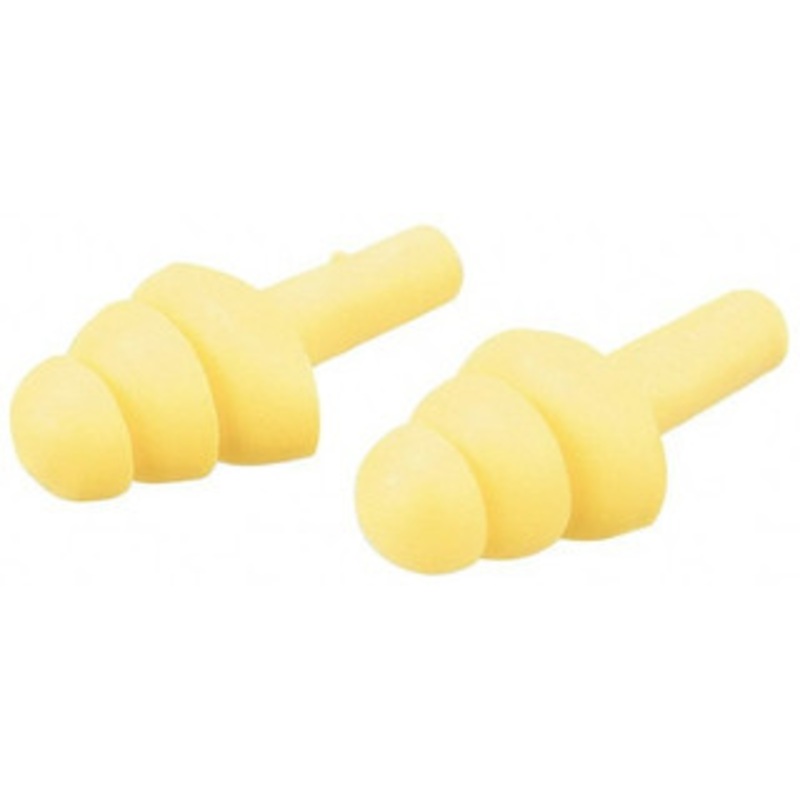 3M 100 Qty 1 Pack Reusable, Uncorded, 25 dB, Flange Earplugs Yellow, 100 Pairs 7000002321 – 06528004
