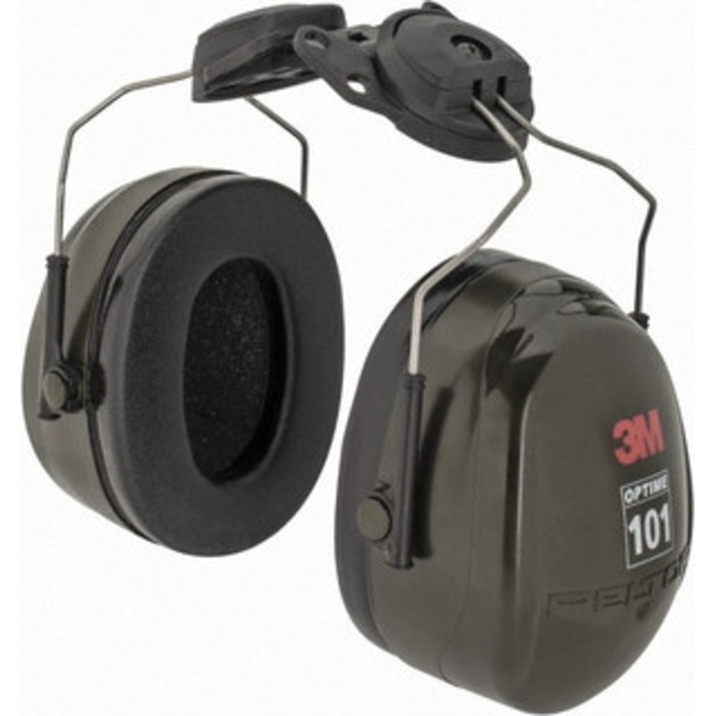 3M Hard Hat Cap Mounted Black ABS Foam Earmuffs 24NRR Rating 7000009668 – 00226670