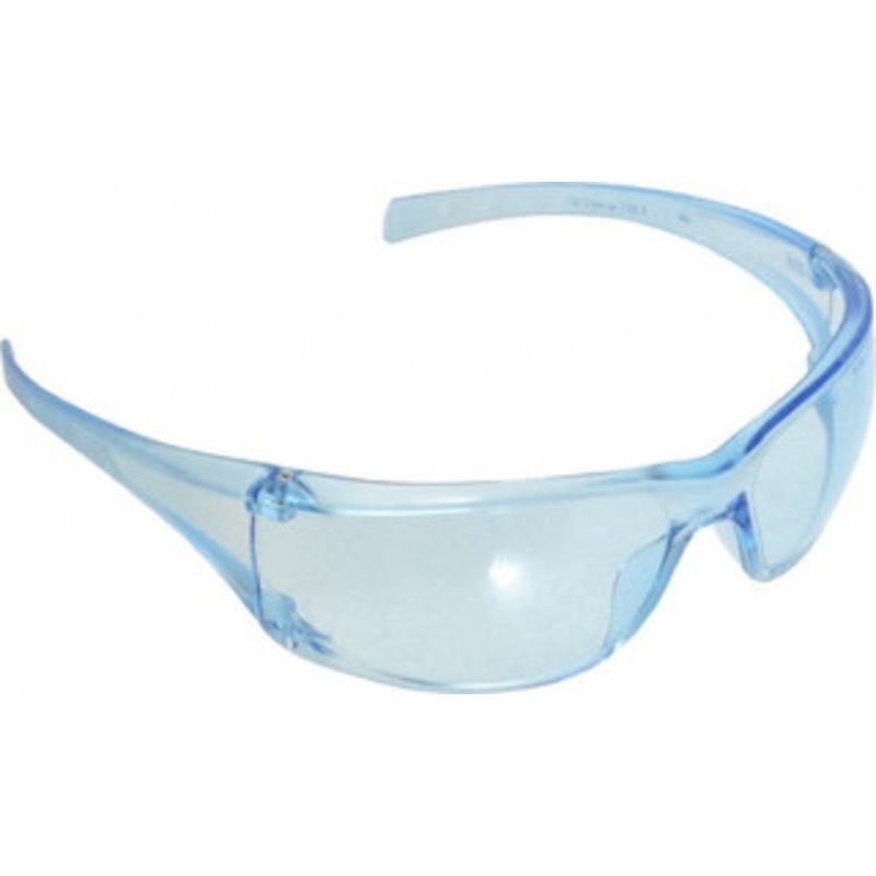 3M Light Blue Lenses, Framed Safety Glasses Anti-Fog, Scratch Resistant, Light Blue Plastic Frame, Size Universal, Wrap Around 7000030051 – 64556947