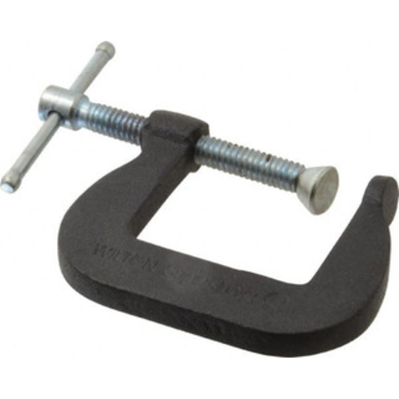 Wilton Light-Duty 1-1/4 Max Opening, 1-1/4 Throat Depth, Forged Steel Standard C-Clamp 800 Lb Capacity, 0 Min Opening, Standard Throat Depth, Steel Screw 21303 – 08093528
