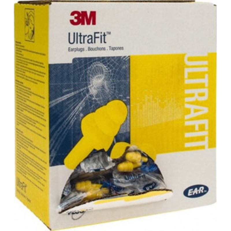 3M 100 Qty 1 Pack Reusable, Corded, 25 dB, Flange Earplugs Yellow, 100 Pairs 7000002320 – 06528012