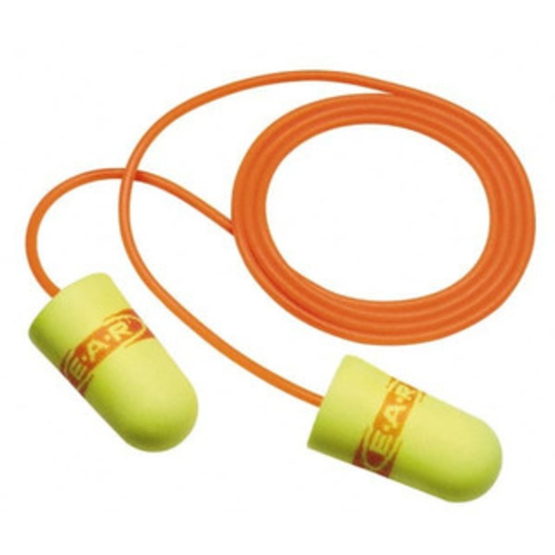 3M 200 Qty 1 Pack Disposable, Corded, 33 dB, Barrel Earplugs Yellow, 200 Pairs 7000002307 – 80110547