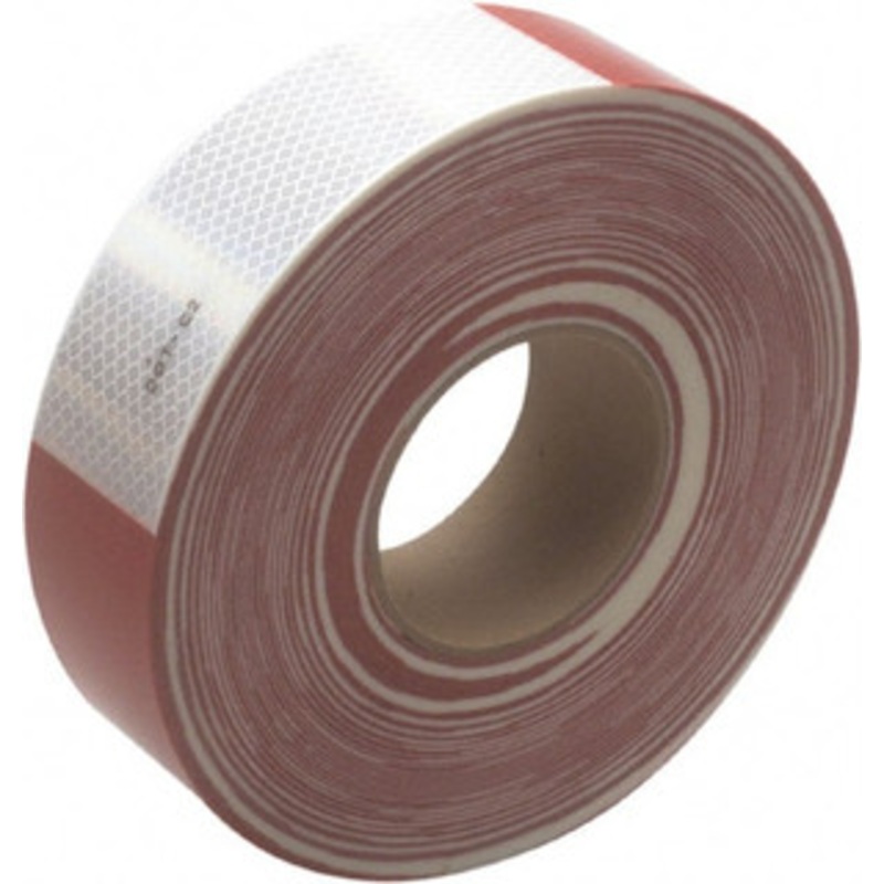 3M DOT Conspicuity Tape, Color: Red and White, Tape Material: Pressure Sensitive Adhesive, Width (Inch): 2, Length (Feet): 150, Special Features: Aging, Diamond Grade, Dirt, Durable, Resists Weather 7000004885 – 41152893