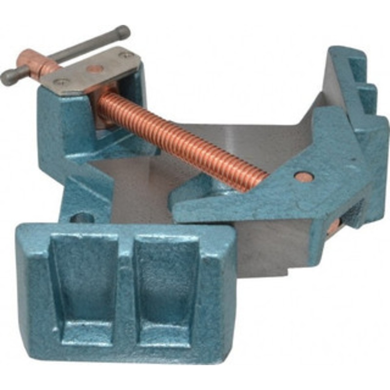 Wilton Fixed Angle, 2 Axes, 4-1/8 Long, 1-3/8 Jaw Height, 3-11/32 Max Capacity, Cast Iron Angle & Corner Clamp 90 Clamping Angle 64000 – 09012527