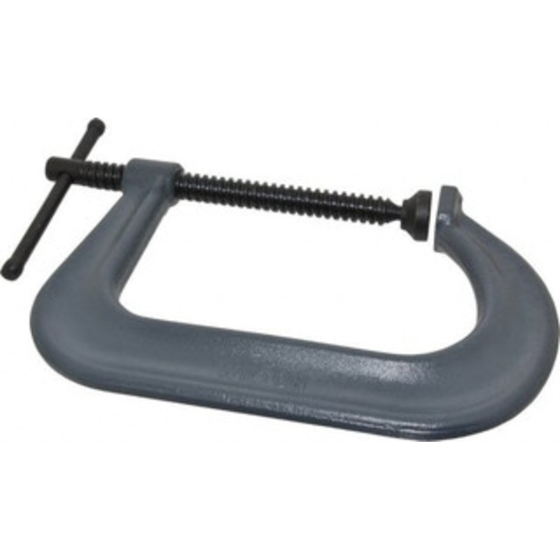 Wilton Regular-Duty 6 Max Opening, 5 Throat Depth, Forged Steel Standard C-Clamp 5,400 Lb Capacity, 0 Min Opening, Square Deep Throat 14375 – 60867694