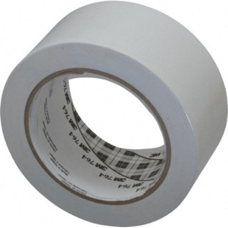 3M 2 x 108 ft. Vinyl Floor & Egress Tape 5 mil, White, Solid Color, General Traffic 7000028956 – 85293884