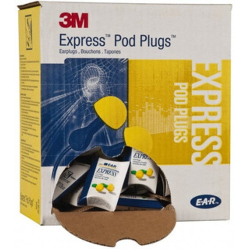 3M Pack (100) Disposable, Uncorded, 25 dB Earplugs Yellow, 100 Pairs 7000002308 – 09797606