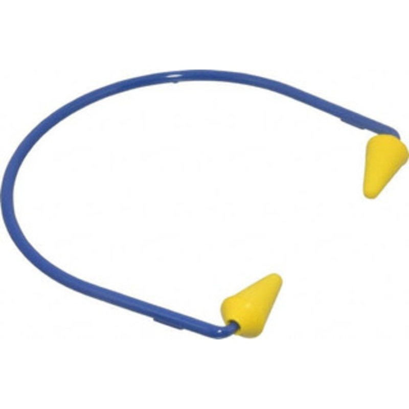 3M Pack of (10) Reusable, Banded, 20 dB, Cone Earplugs Yellow 7000002297 – 09797648