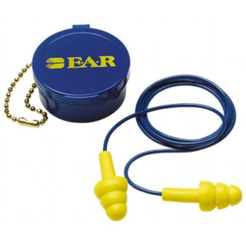 3M Reusable, Corded, 25 dB, Flange Earplugs Yellow, 1 Pair 7000002322 – 09797630