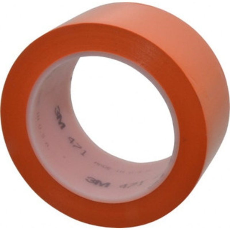 3M 2 Vinyl Floor & Egress Tape 5.2 mil, Orange, Solid Color, General Traffic 7000028854 – 00093492