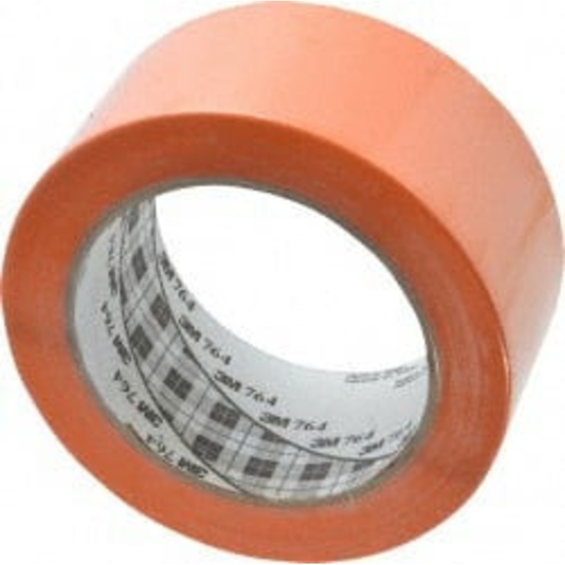 3M 2 x 108 ft. Vinyl Floor & Egress Tape 5 mil, Orange, Solid Color, General Traffic 7000028965 – 04582672
