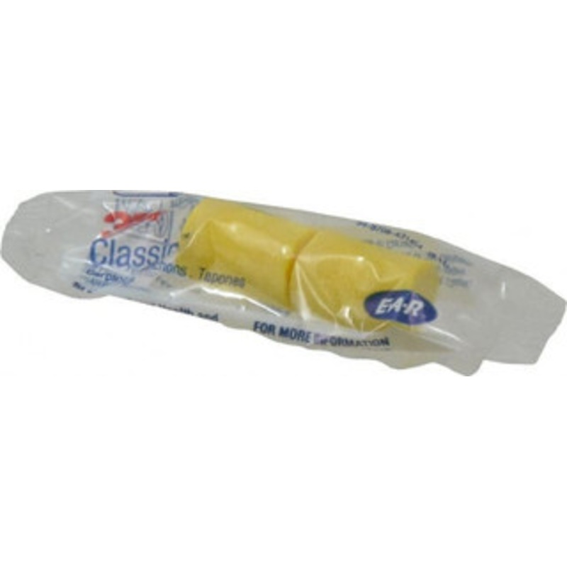 3M 200 Qty 1 Pack Disposable, Uncorded, 29 dB, Barrel Earplugs Yellow 7000002300 – 00156430