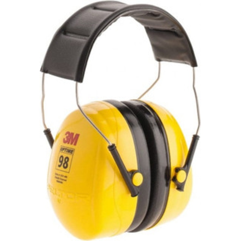 3M Over the Head Black & Yellow Earmuffs 25 NRR Rating 7000009670 – 89361315