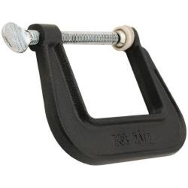 Wilton Light-Duty 1-1/4 Max Opening, 1-1/4 Throat Depth, Ductile Iron Standard C-Clamp 450 Lb Capacity, 0 Min Opening, Standard Throat Depth, Steel Screw 22105 – 08094559