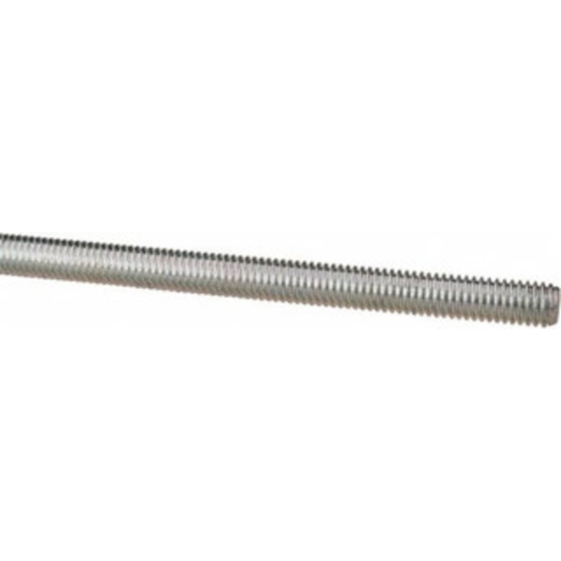 Value Collection M6x1 x 1m Steel Metric Threaded Rod Right Hand Thread, Zinc Plated Finish, UNC 2370 – 04354916
