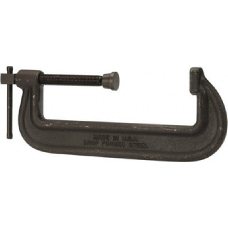 Wilton Heavy-Duty 10 Max Opening, 2-7/8 Throat Depth, Forged Steel Standard C-Clamp 13,750 Lb Capacity, 6 Min Opening, Standard Throat Depth, Cold Drawn Steel Screw 14184 – 08104507