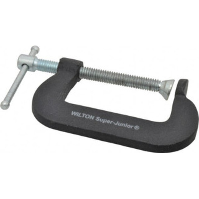 Wilton Light-Duty 2 Max Opening, 1-1/4 Throat Depth, Forged Steel Standard C-Clamp 875 Lb Capacity, 0 Min Opening, Standard Throat Depth, Steel Screw 21305 – 08093544