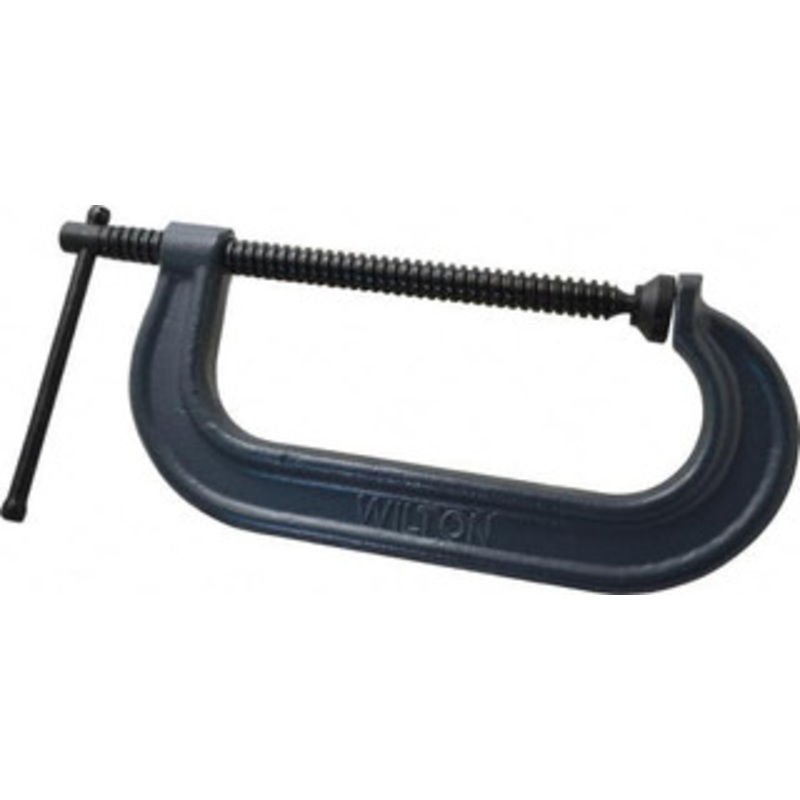 Wilton Regular-Duty 8 Max Opening, 3-7/16 Throat Depth, Forged Steel Standard C-Clamp 5,200 Lb Capacity, 0 Min Opening, Standard Throat Depth 14770 – 08104283