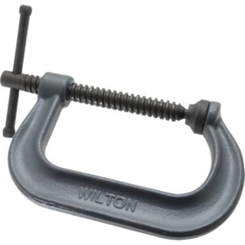 Wilton Regular-Duty 4-1/4 Max Opening, 3-1/4 Throat Depth, Forged Steel Standard C-Clamp 6,200 Lb Capacity, 0 Min Opening, Deep Throat 14242 – 78090040