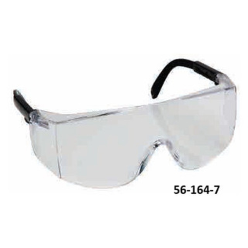 Zenon Z28 Safety Glasses, Clear Lens, Black Frame – 56-164-7