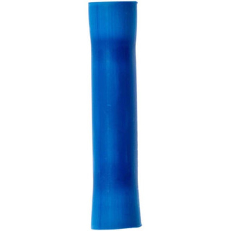 3M 16 to 14 AWG Compatible, Vinyl Fully Insulated, Crimp-On Butt Splice Terminal 2 Wire Entries, 1.08 OAL, Blue 7010349253 – 77675155