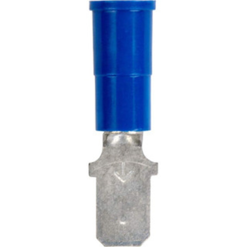 3M 16 to 14 AWG Partially Insulated Male Wire Disconnect 1/4 Tab, Blue, RoHS 2011/65/EU Compliant 7010349262 – 77655744