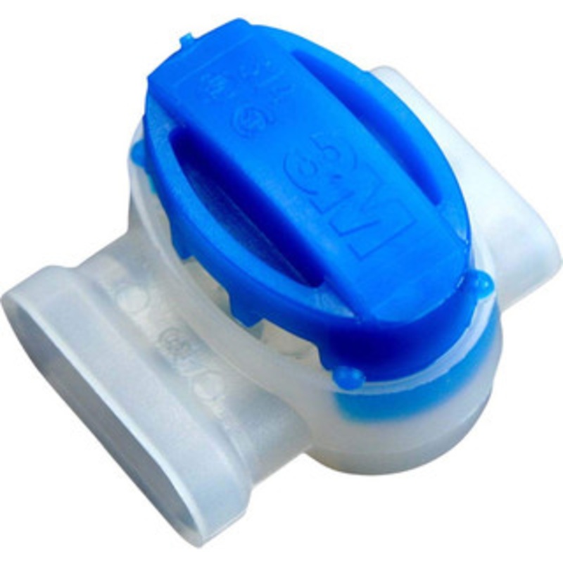 3M 22 to 14 AWG, Blue, IDC, Tap Quick Splice Connector 2 to 3 Wires 7100166936 – 54041611