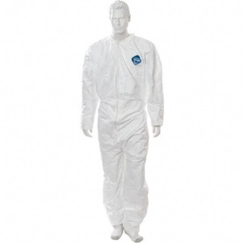 Value Collection Size M Film Laminate General Purpose Coveralls White, Zipper Closure, Open Cuffs, Open Ankles BD-CEL-5802M – 81103475