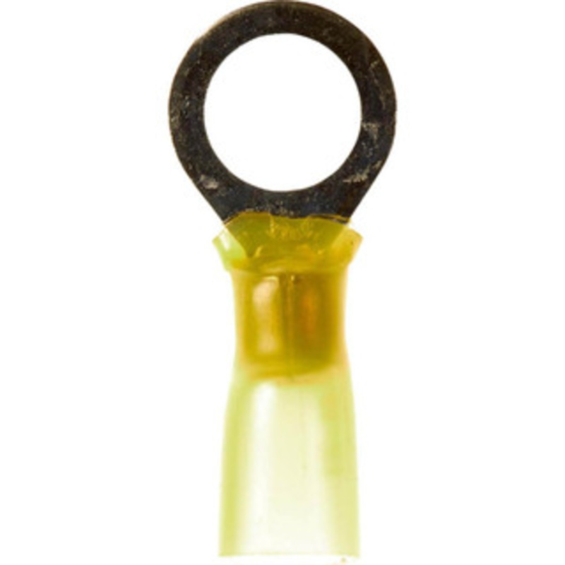 3M 12-10 AWG Partially Insulated Crimp Connection Circular Ring Terminal 3/8 Stud, 1.2 OAL x 0.59 Wide, Copper Contact 7000133381 – 73125924