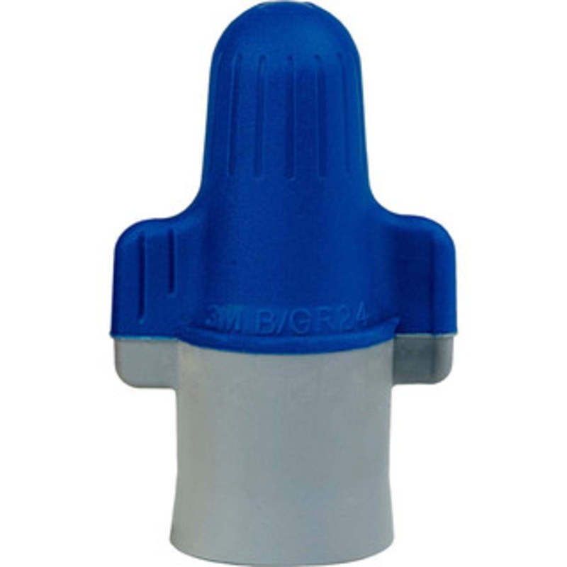 3M 4, 14 to 2, 6 AWG, 600 Volt, Flame Retardant, Wing Twist on Wire Connector Blue & Gray, 221F 7000058825 – 72365851