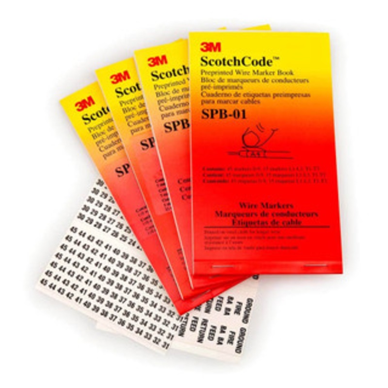 3M 426 Label, 1.37 Inch Long x 0.22 Inch Wide x 1/4mm Thick, Alphanumeric, Electrical Vinyl Film Book Black Legend, White Background, 39.2 to 100.4F, Self Adhesive 7010400627 – 54040696