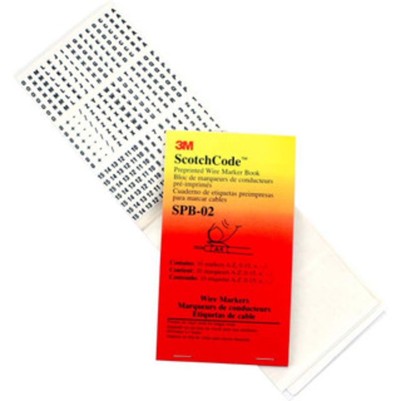 3M 540 Label, 1.37 Inch Long x 0.22 Inch Wide x 1/4mm Thick, Alphanumeric Vinyl Film Book Black Legend, White Background, 39.2 to 100.4F, Self Adhesive 7000132478 – 54040654