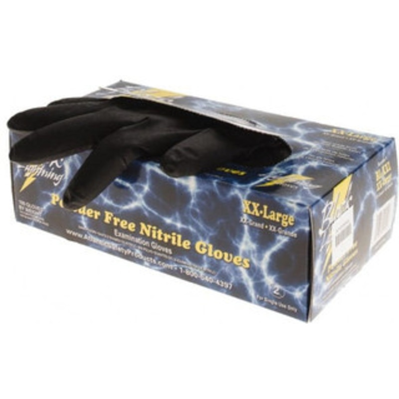 Value Collection Size 2XL, 6 mil, Powder Free Nitrile Disposable Gloves Black BD-AT1008XXL – 53589073