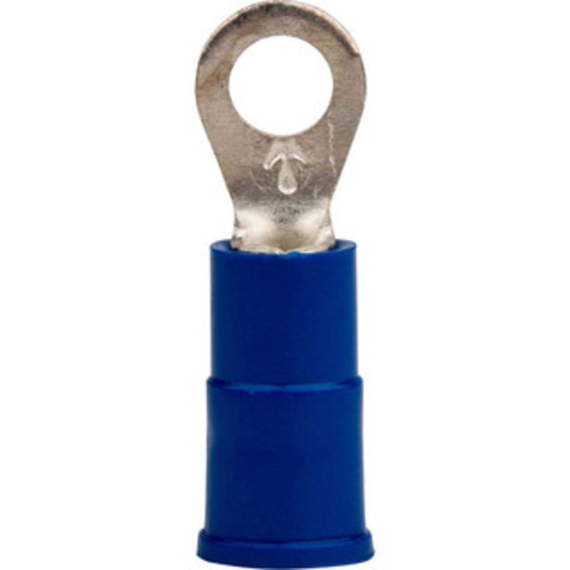 3M 12-10 AWG Partially Insulated Crimp Connection Circular Ring Terminal #8 Stud, 1.03 OAL x 0.38 Wide, Copper Contact 7010349245 – 77675510