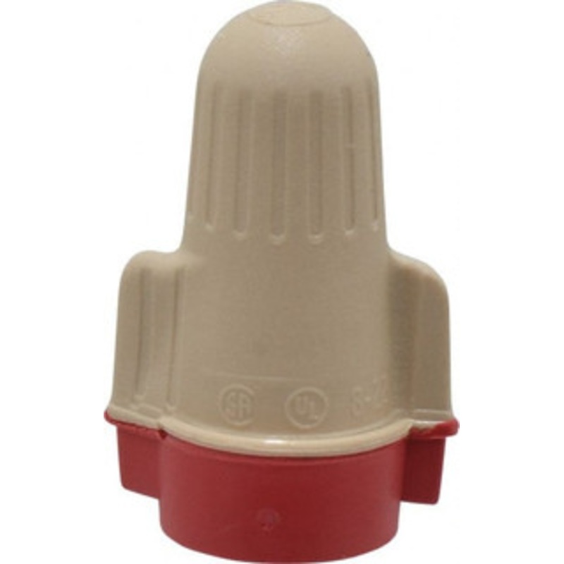 3M 2, 18 to 5, 12 AWG, 600 Volt, Flame Retardant, Wing Twist On Wire Connector Red, Tan, 221F 7100127165 – 01548643