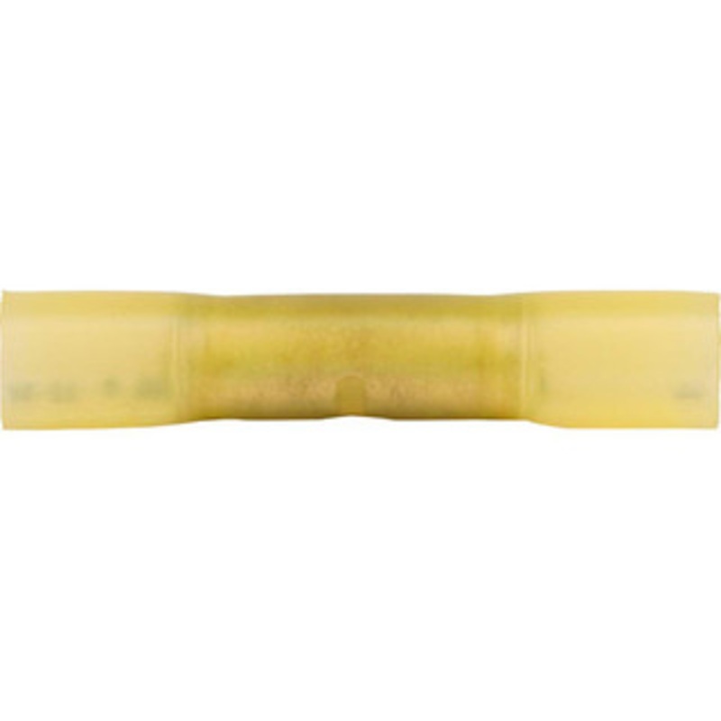 3M 22 to 18 AWG Compatible, Heat Shrink Fully Insulated, Crimp-On Butt Splice Terminal 2 Wire Entries, 1.2 OAL, Red 7010349267 – 88091061