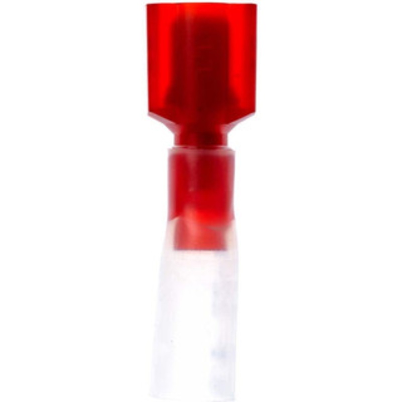 3M 22 to 18 AWG Fully Insulated Male Wire Disconnect 1/4 Tab, Red, RoHS 2011/65/EU Compliant 7000133397 – 73126062